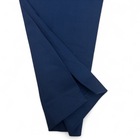 MNG Mango Women’s Navy Dress Pants Size 8 EUR 40 Slim Fit Ankle Work Career - Picture 4 of 10